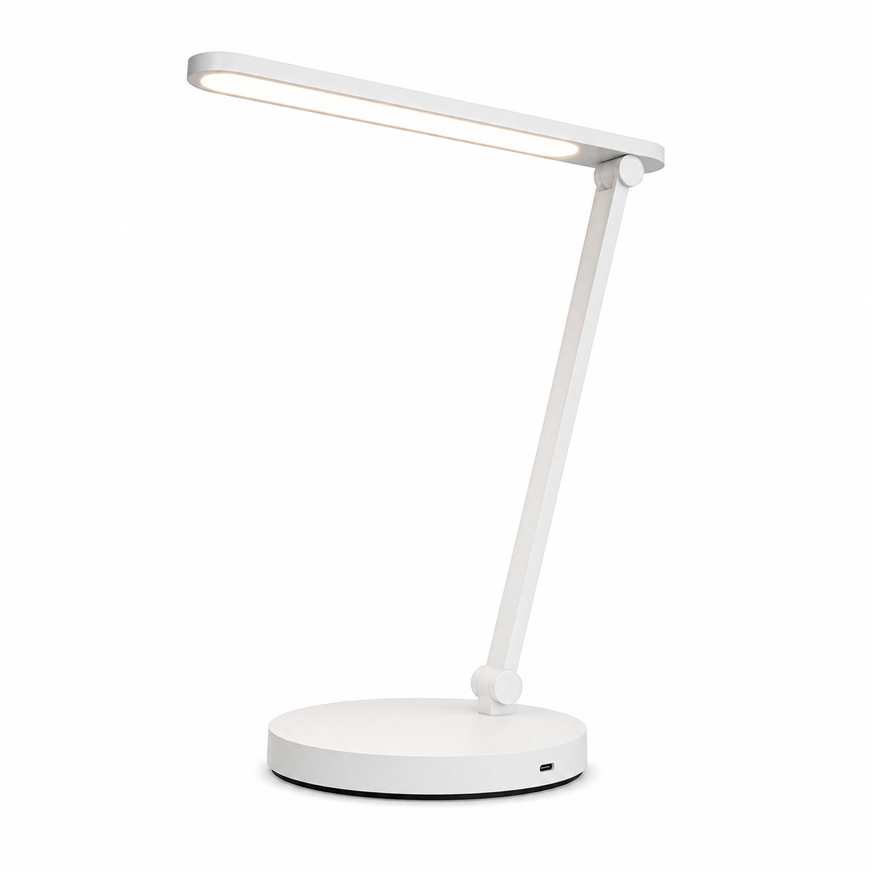 Lumo Desk LED Schreibtischlampe dimmbar USB-C Weiß Aluminium, Kunststoff
