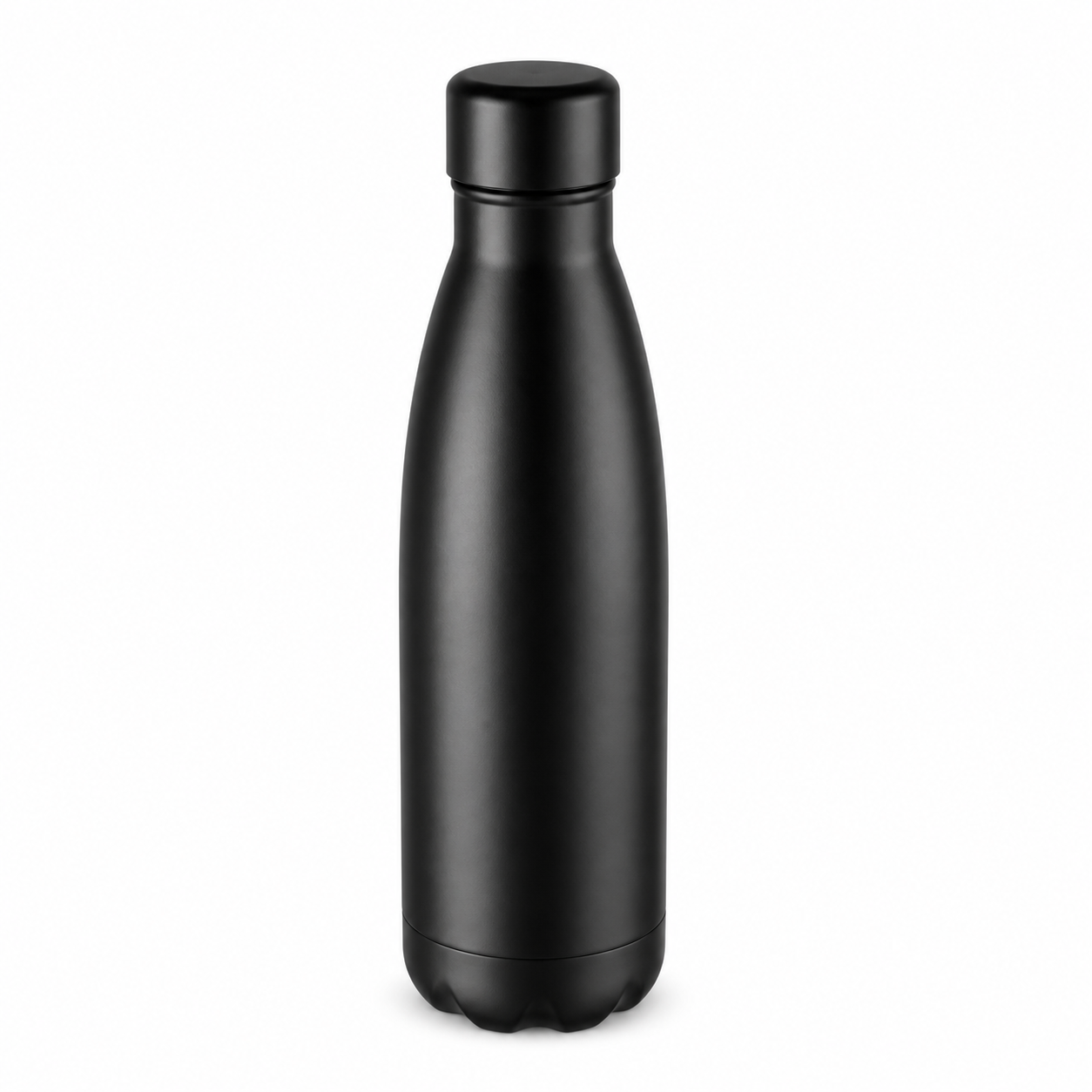North Trail Edelstahl Trinkflasche 750 ml Schwarz Edelstahl