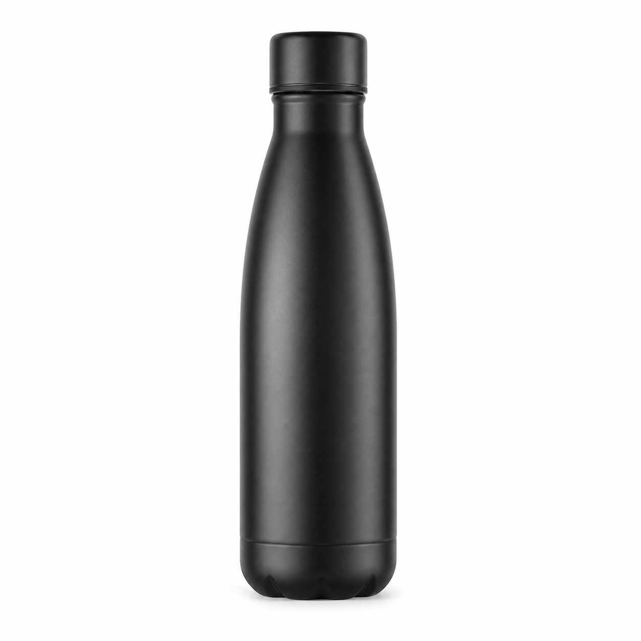 North Trail Edelstahl Trinkflasche 750 ml Schwarz Edelstahl